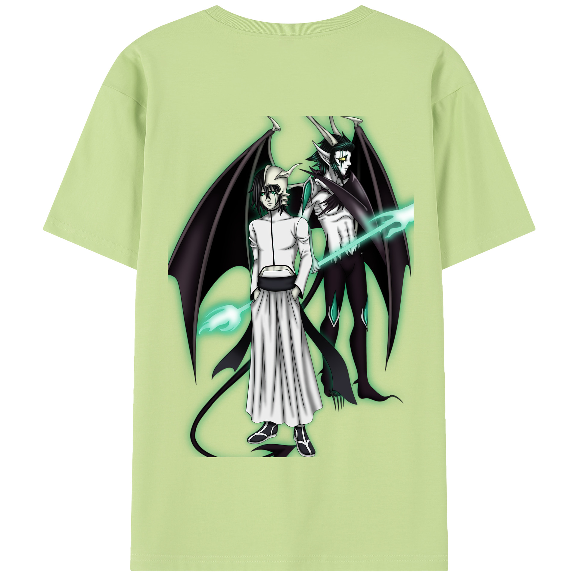 （画像用） ブリーチ ウルキオラ·シファー BLEACH Ulquiorra cifer 綿100％半袖Tシャツ（背面プリント）